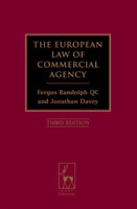 欧州の商事代理法（第３版）<br>The European Law of Commercial Agency （3TH）