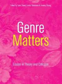 Genre Matters : Essays in Theory and Criticism