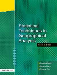 Statistical Techniques in Geographical Analysis （3RD）