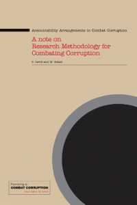 Accountability Arrangements to Combat Corruption : A Note on Research Methodology for Combating Corruption