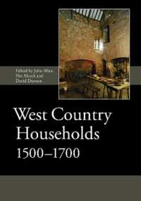 West Country Households, 1500-1700 (Society for Post Medieval Archaeology Monograph Series)