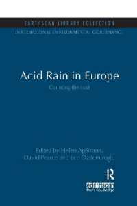 Acid Rain in Europe : Counting the cost