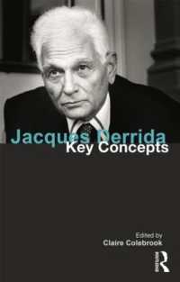 デリダ：鍵概念<br>Jacques Derrida : Key Concepts (Key Concepts)