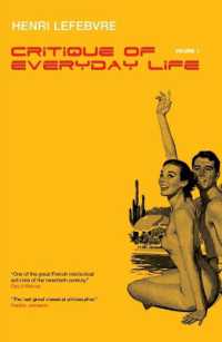 アンリ・ルフェーヴル著／日常生活批判（英訳・全３巻）第１巻<br>Critique of Everyday Life, Vol. 1 : Introduction