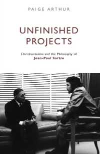未完のプロジェクト：サルトルの思想と脱植民地化<br>Unfinished Projects : Decolonization and the Philosophy of Jean-Paul Sartre