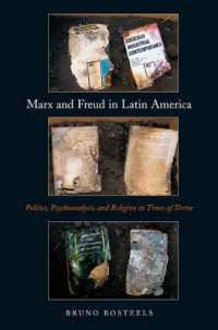 ラテンアメリカにおけるマルクスとフロイト<br>Marx and Freud in Latin America : Politics, Psychoanalysis, and Religion in Times of Terror