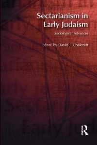Sectarianism in Early Judaism : Sociological Advances