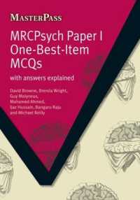 MRCPsych Paper I One-Best-Item MCQs : With Answers Explained (Masterpass)