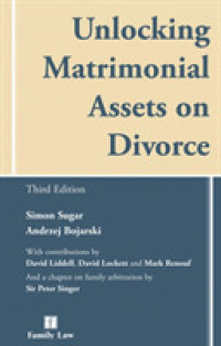 Unlocking Matrimonial Assets on Divorce -- Paperback / softback （3 ed）