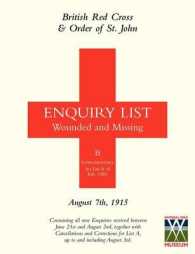 British Red Cross and Order of St John Enquiry List for Wounded and Missing : August 7th 1915