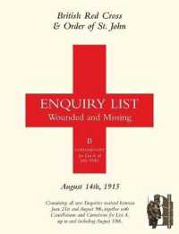 British Red Cross and Order of St John Enquiry List for Wounded and Missing : August 14th 1915