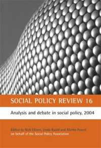 Social Policy Review 16 : Analysis and debate in social policy, 2004 (Social Policy Review)