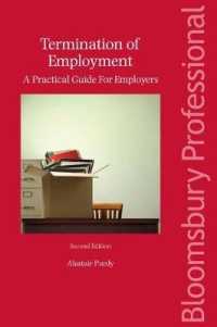 Termination of Employment : A Practical Guide for Employers （2ND）