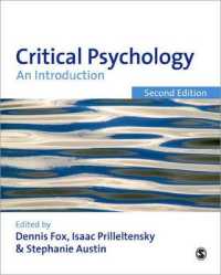 批判的心理学入門（第２版）<br>Critical Psychology : An Introduction （2ND）