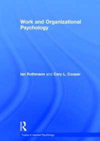 Work and Organizational Psychology (Topics in Applied Psychology)