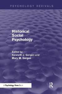Historical Social Psychology (Psychology Revivals) (Psychology Revivals)