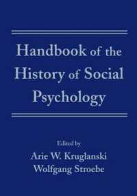 社会心理学史ハンドブック<br>Handbook of the History of Social Psychology