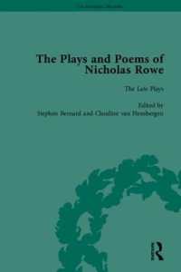 ニコラス・ロウ戯曲・詩集（全５巻）<br>The Plays and Poems of Nicholas Rowe (The Pickering Masters)