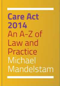 Care Act 2014 : An A-Z of Law and Practice
