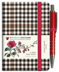 A Red, Red Rose Tartan Notebook (mini with pen) (Burns check tartan) (Waverley Scotland Tartan Cloth Commonplace Notebook)