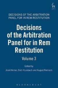 Decisions of the Arbitration Panel for in Rem Restitution, Volume 3 (Decisions of the Arbitration Panel for in Rem Restitution)