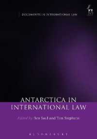 国際法における南極<br>Antarctica in International Law (Documents in International Law)