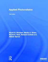 応用太陽光発電（第３版）<br>Applied Photovoltaics （3RD）