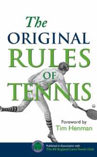 The Original Rules of Tennis (Original Rules)