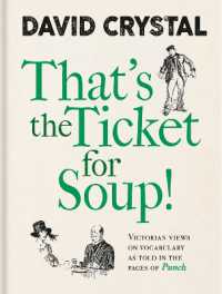 That's the Ticket for Soup! : Victorian Views on Vocabulary as Told in the Pages of 'Punch'