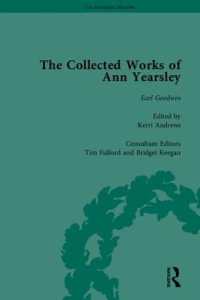 アン・イヤーズレイ全集（全３巻）<br>The Collected Works of Ann Yearsley (The Pickering Masters)