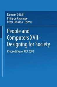 People and Computers XVII — Designing for Society : Proceedings of HCI 2003