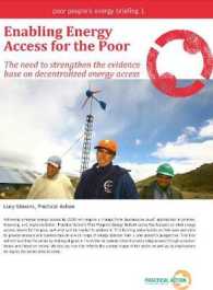 Enabling Energy Access for the Poor : The Need to Strengthen the Evidence