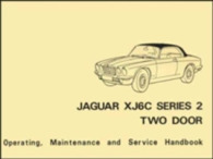 Jaguar XJ6C Series 2 Two Door Official Handbook E184/1 : General Data - Care and Maintenance Instructions - Wiring Diagrams