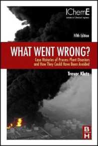 工場災害の実例と予防法（第５版）<br>What Went Wrong : Case Histories of Process Plant Disasters and How They Could Have Been Avoided （5TH）