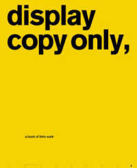 DISPLAY COPY ONLY:A BOOK OF INTRO WORK