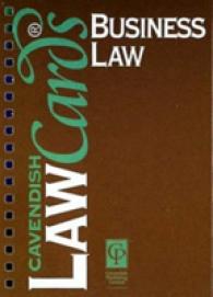Cavendish: Business Lawcards (Law Cards) -- Paperback