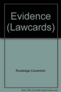 Cavendish: Evidence Law Cards (Law Cards) -- Paperback