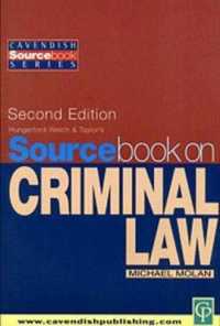Sourcebook on Criminal Law 2nd Edition （2nd edition.）