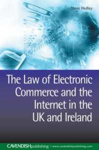 英国・アイルランドにおける電子商取引法<br>The Law of Electronic Commerce and the Internet in the UK and Ireland