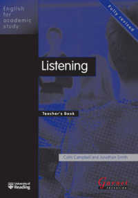 English for Academic Study - Listening Teacher Book - Edition 1