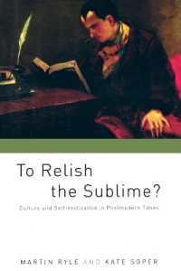 To Relish the Sublime? : Culture and Self-Realization in Postmodern Times