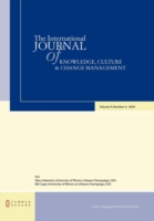 The International Journal of Knowledge, Culture and Change Management: Volume 9, Number 4