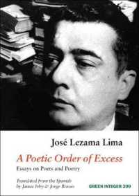 A Poetic Order of Excess : Essays on Poets and Poetry