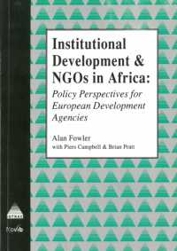 Institutional Development and NGOs in Africa : Policy Perspectives for European Development Agencies