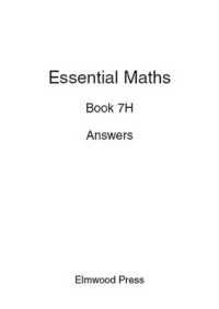 Essential Maths 7H Answers (Essential Maths)