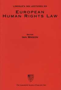 Sir Thomas More Lectures 2002 (Lincoln's Inn Lectures on European Law and Human Rights)