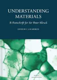 Understanding Materials : A Festschrift for Sir Peter Hirsch