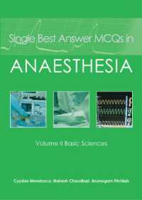Single Best Answer MCQs in Anaesthesia : Volume II Basic Sciences