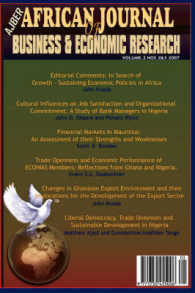 African Journal of Business and Economic Research, Volume 2, Nos 2&3