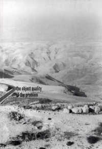 Object Quality of the Problem : On the Space of Palestine/israel -- Paperback / softback